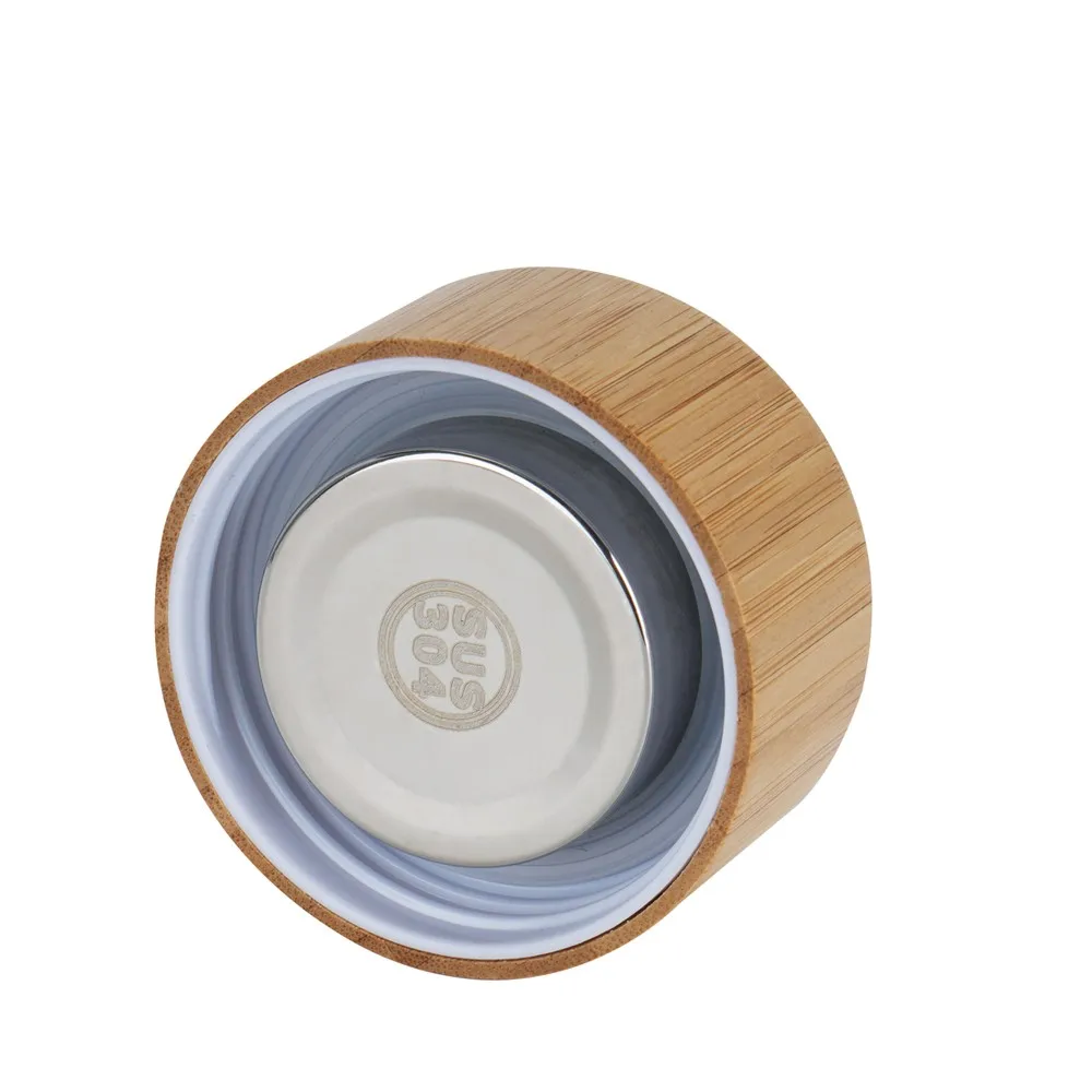  Стеклянная бутылка с двойными стенками для рынка Германии Бамбуковая крышка и инфузер из нержавеющей стали 500 мл