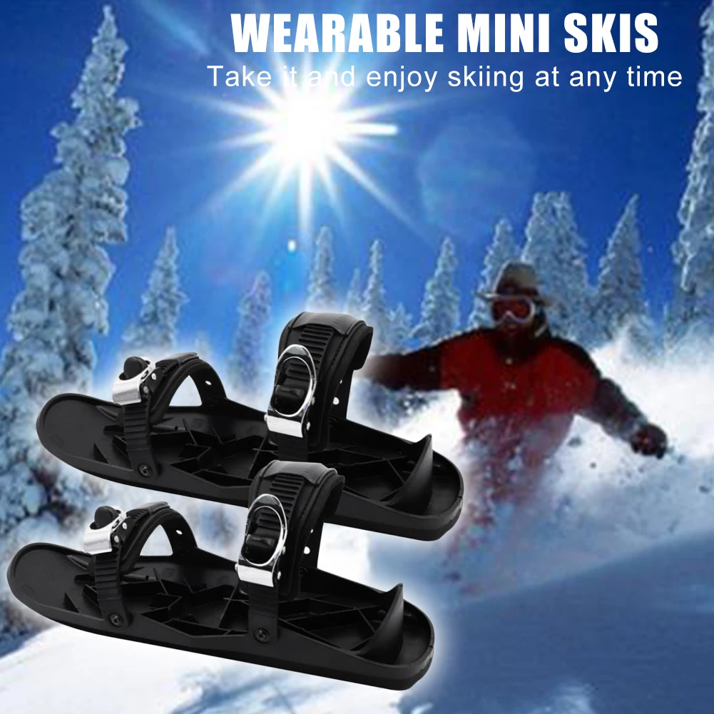 Factory direct sales the Short Skiboard Snowblades High Quality Adjustable Bindings Snowfeet Portable Skiing snowboard Shoes