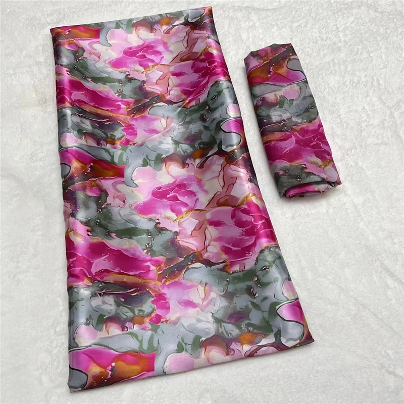 New arrival 4yards matchh 2 yards Lace chiffon fabric Traditional clothing fabric smooth material