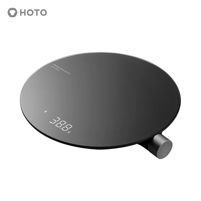HOTO Mini APP электронные весы для взвешивания еды измерительный инструмент светодиодный цифровой дисплей умные кухонные весы