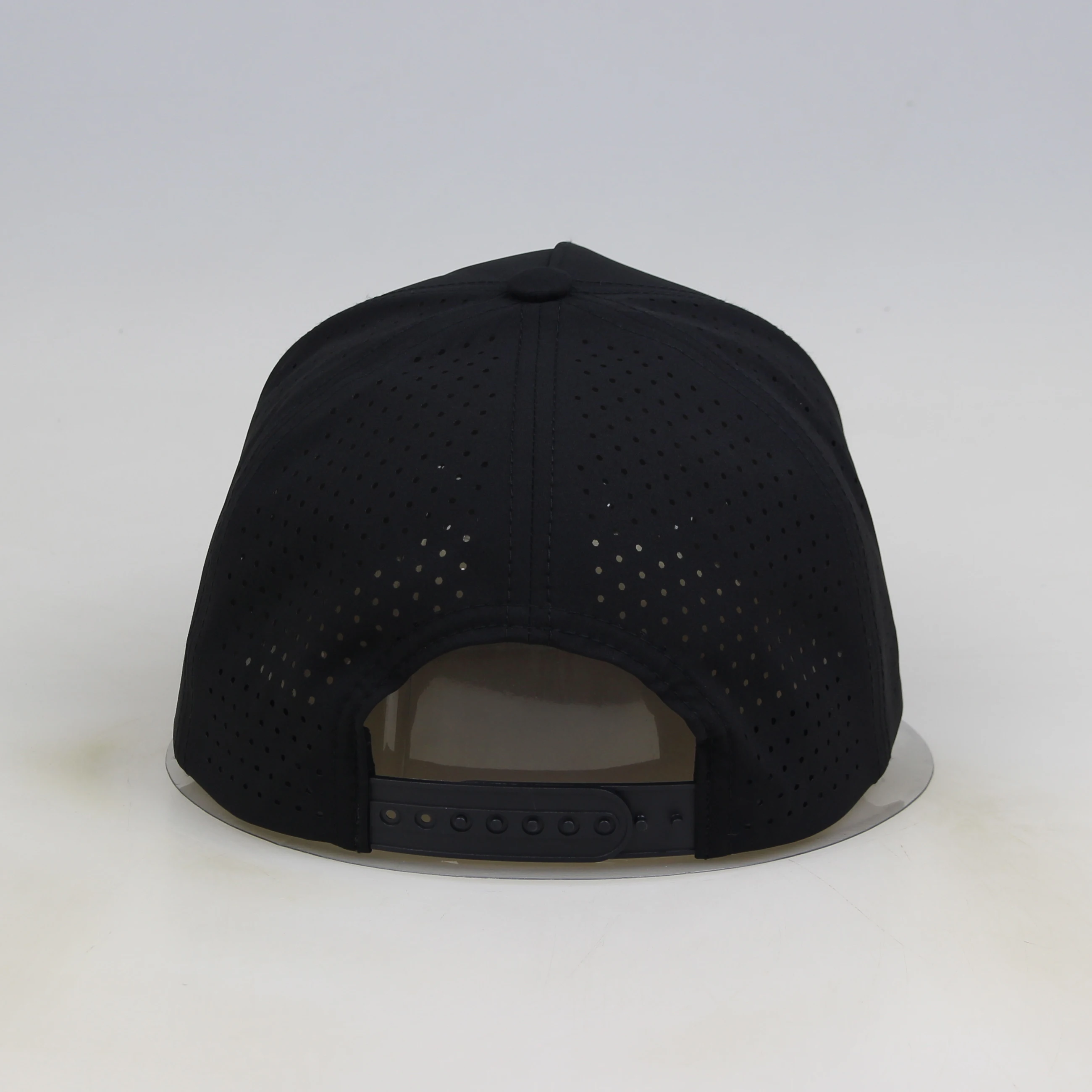 OEM 5 Panel Laser Cut Holes Quick Dry Men Surf  Style Cap Hats, Waterproof Performance Men Sports Baseball Cap Dad Hat