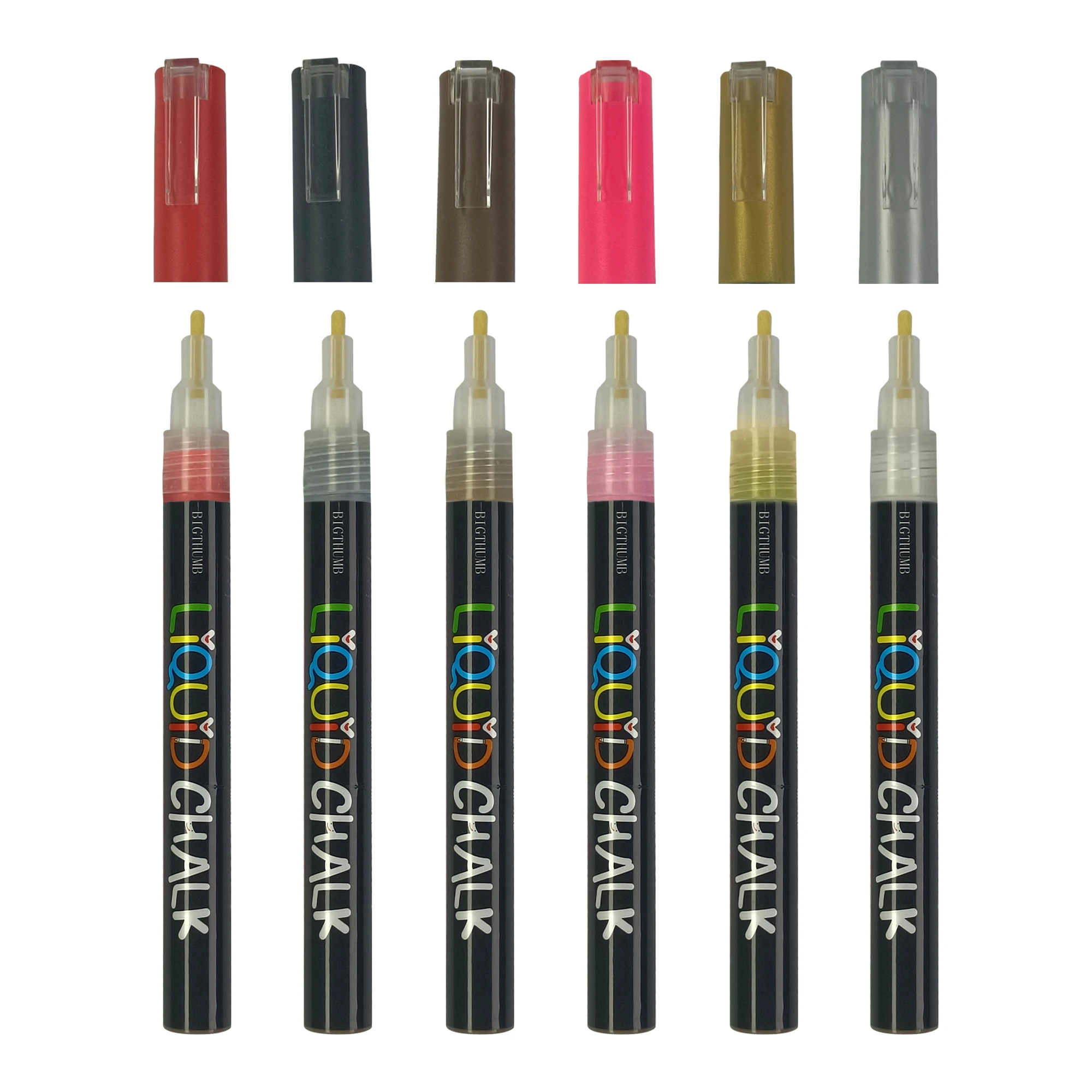 OEM Dry-Erase & Wet-Erase Neon Liquid Chalk Marker For Black Board, bristol Board, Glass, Mirror