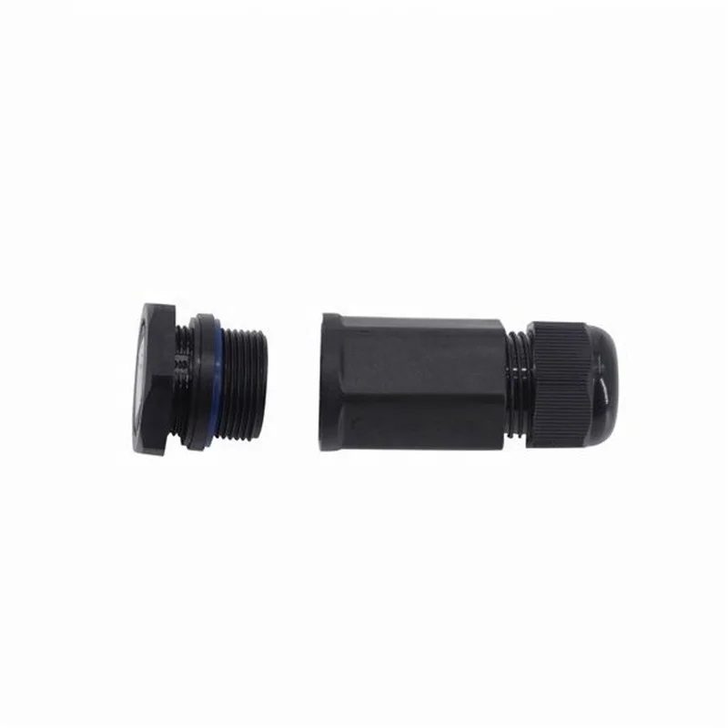 Unshielded Rj45 8P female connector socket RJ45 M25 single head waterproof extend Long straight connector
