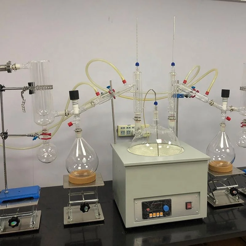 Домашнее вакуумное дистилляционное оборудование для короткой дистилляции 10 л с адаптером клапана