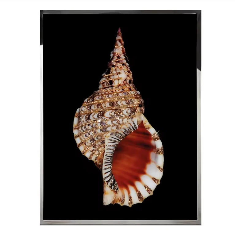 Jellyfish Crystal Porcelain Painting Sets 3d Picture In Crystal Inside Art 3d Crystal Picture With Metal Frame