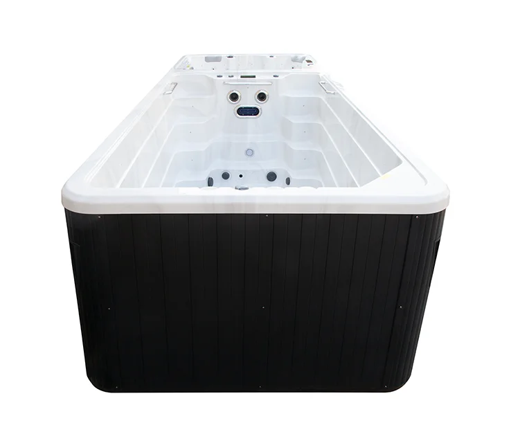 Acrylic Portable Outdoor Garden Container for 6 People Rectangle Spa with Massage and Water Jet Feature for Swimming Pool