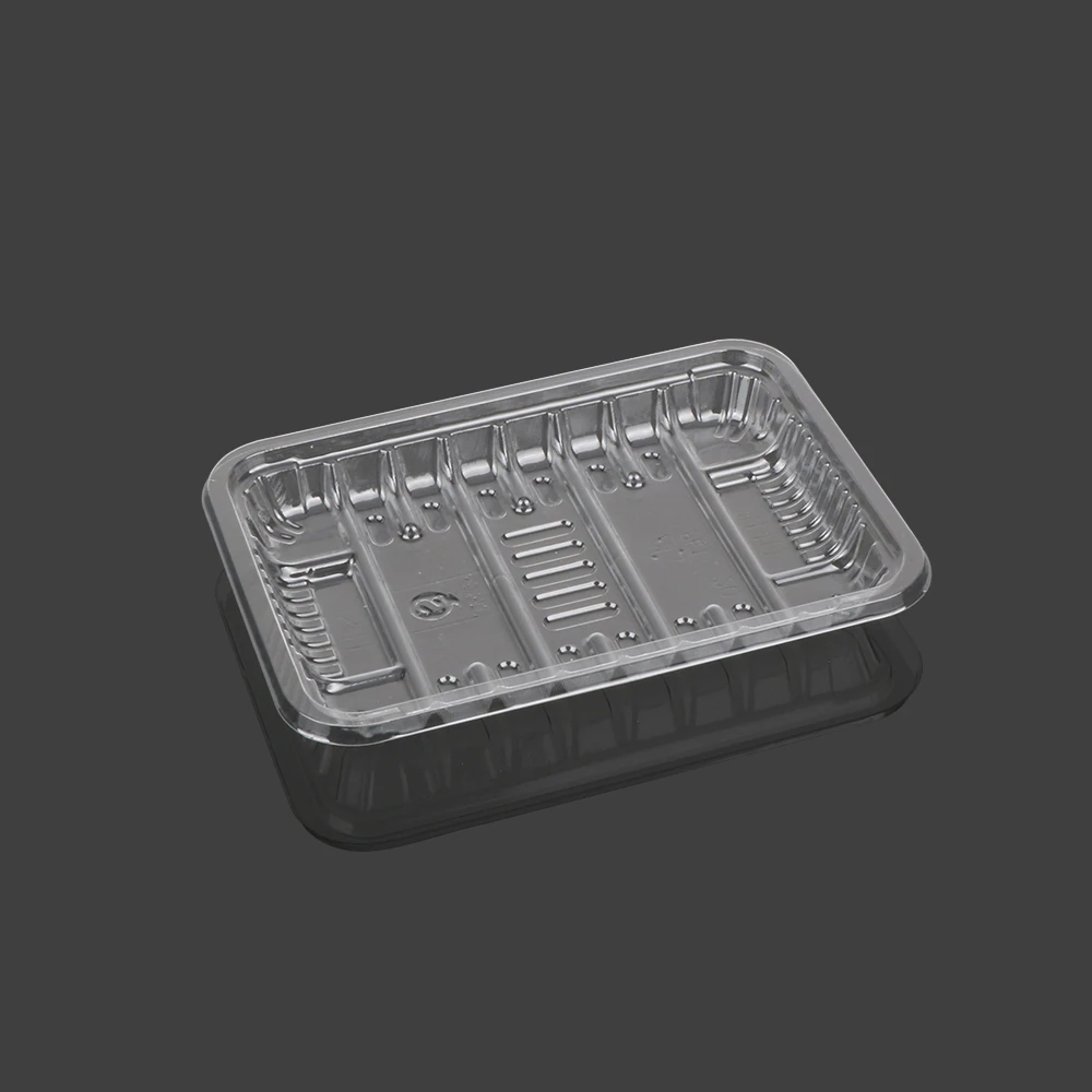 hengmaster disposable meat and vegetable packing transparent plastic baklava tray trays
