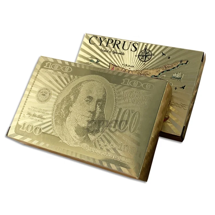 Custom Tuck Box for Playing Cards Gold Foil Poker Cards Plastic Playing Cards