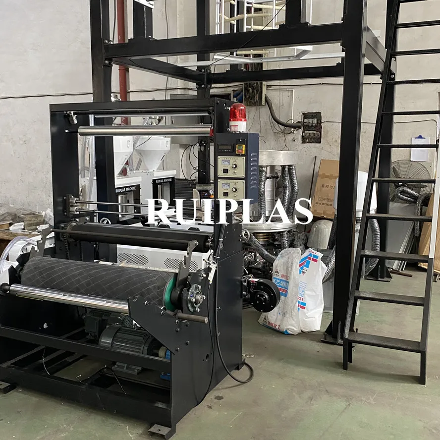 Hot sale three layer ABA Plastic Shopping Bag Extruder Machine for biodegradable bags