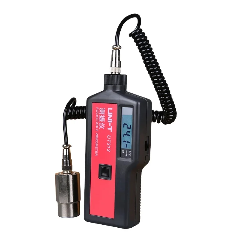 UNI-T UT312 Digital Vibrometer Portable Split Vibration Meter Acceleration Velocity Displacement Measurement Tester