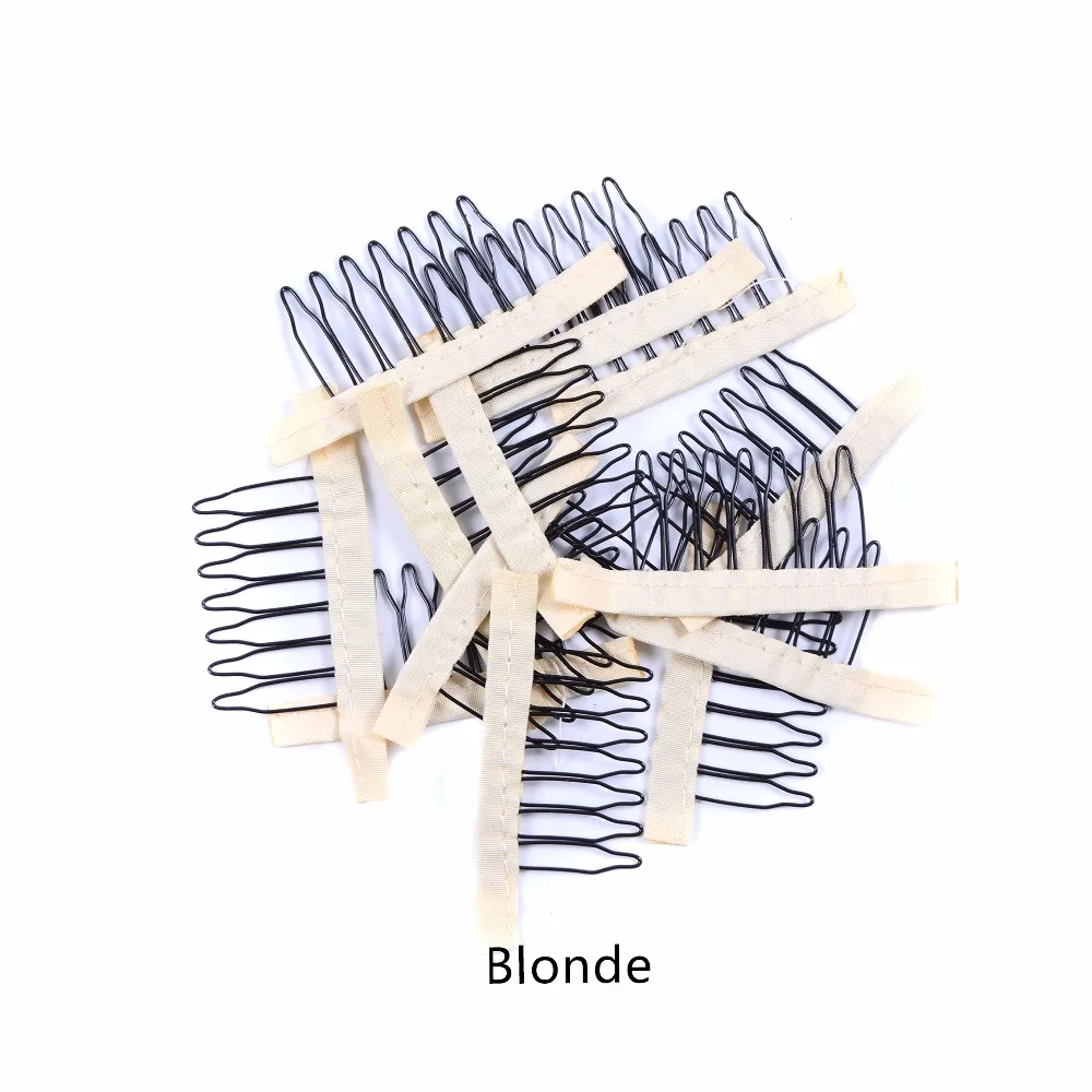 Wholesale wig accessories in 4 colors to choose from, hair wig cap comb clips for your wig cap