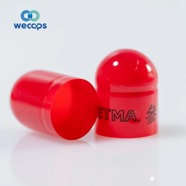 Wecaps пользовательские цветные безопасные оболочки капсул 00 # B мини пустые капсулы желатиновая капсула