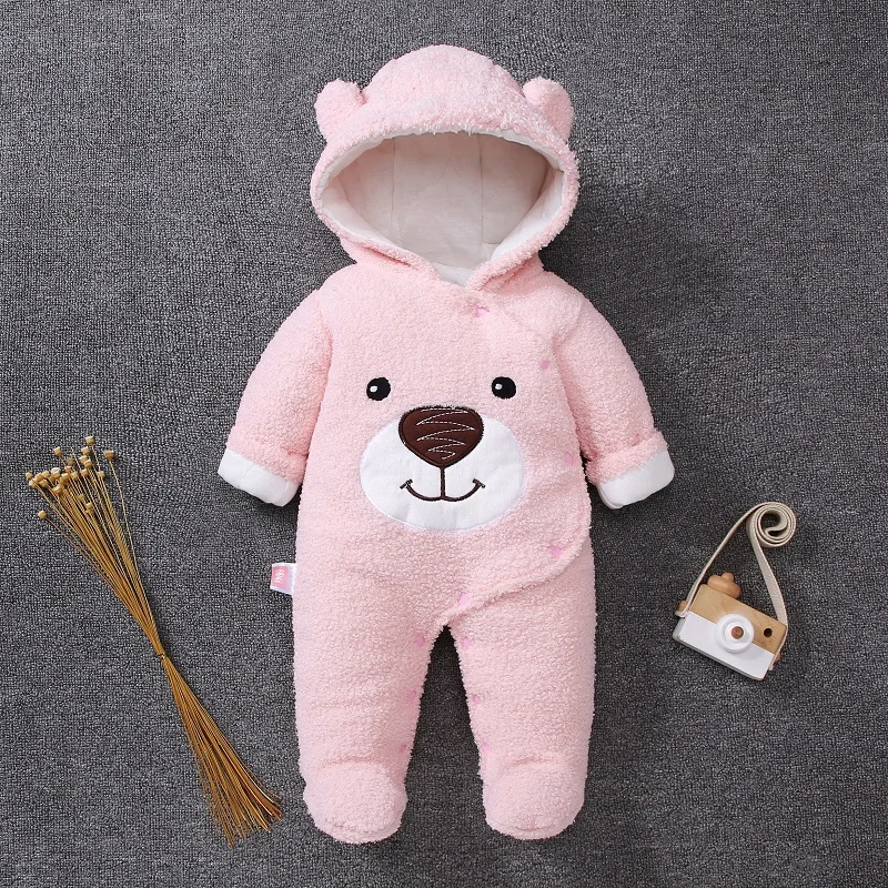 
Wholesale 100% cotton stylish long sleeve infant newborn baby boys winter clothes rompers baby winter romper set 
