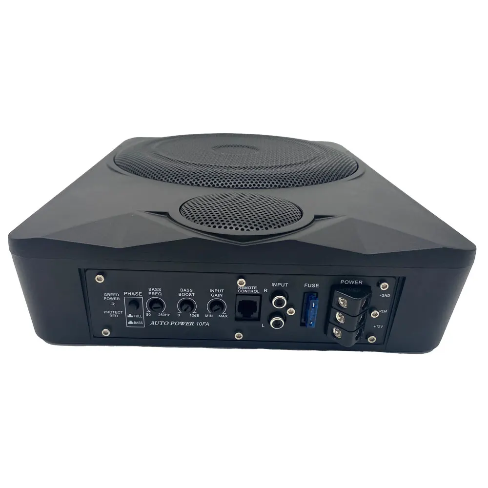 10 Inch Subwoofer Flat Under Seat Sub Woofer Bluetooth With Tweeter Speaker For Car