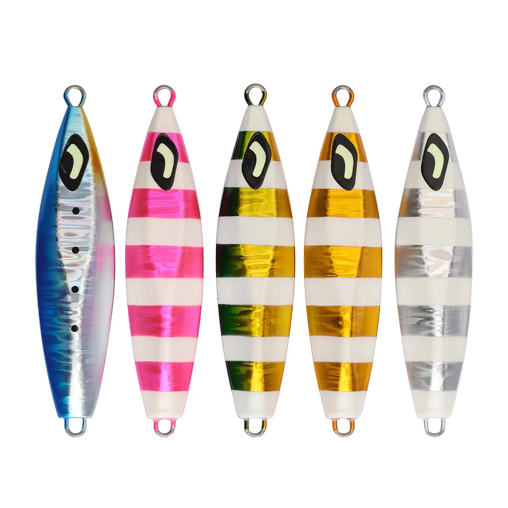 Jigging Pro 100g 130g 160g 200g 300g Fishing Lures Flat Fall Slow Pitch Jigs Fishing Jigs For Saltwater