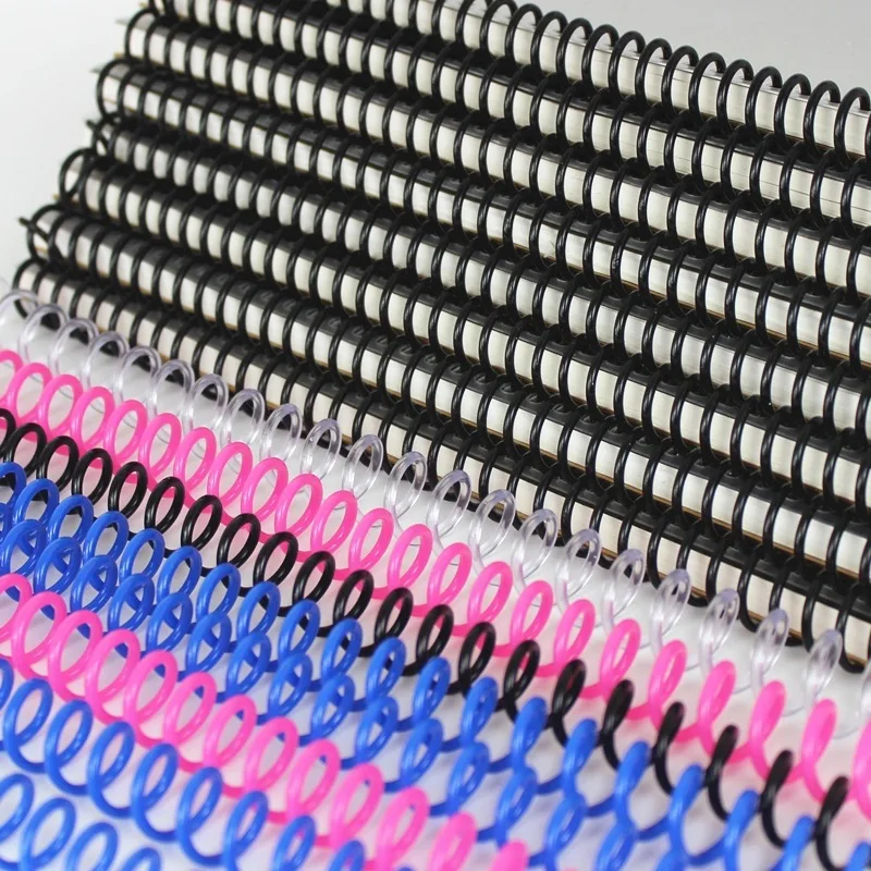 factory new material Book binder PVC Plastic Spiral coil for wire binding