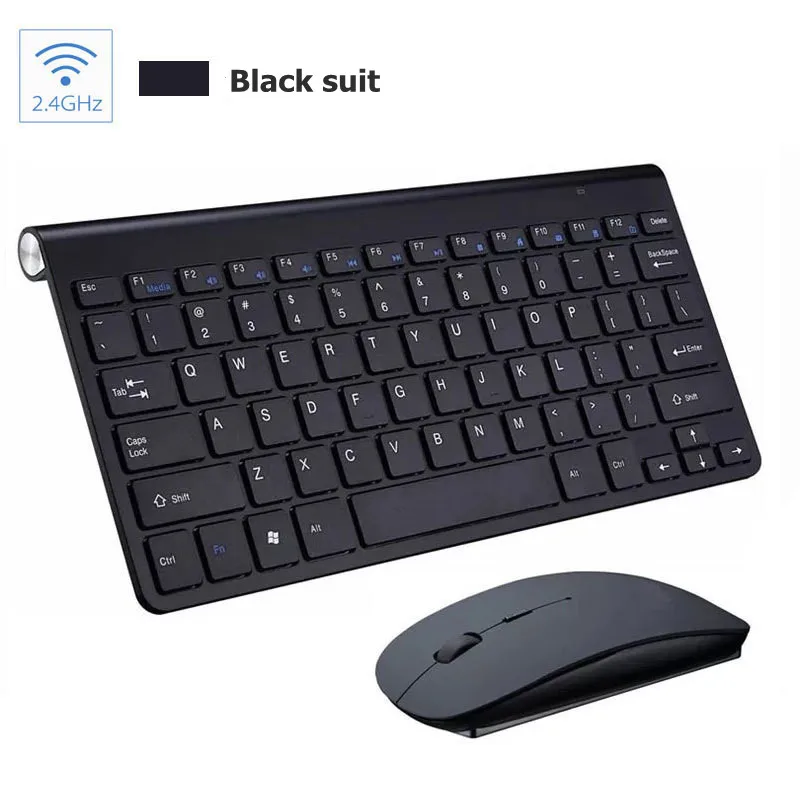  AIWO топ продаж 2021 черный/серебристый/розовое золото 2 4 ГГц Беспроводные Игровые мини USB для дома офиса клавиатура и мышь Combo
