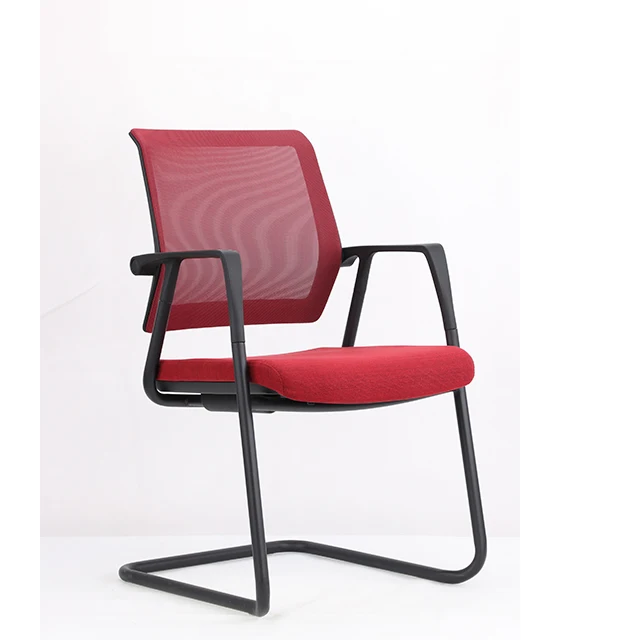 Настраиваемый стул для посетителей со средней спинкой стол конференций гостевой офисный с байонетом персонала стальной