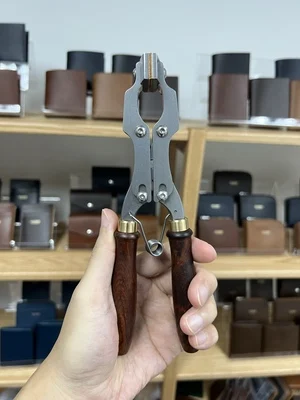 Leather Craft Flatten Pliers Straight Head Leather Edge Adjustment Press Pliers Clamp Side Snips Nipper for Leather Belt and Bag