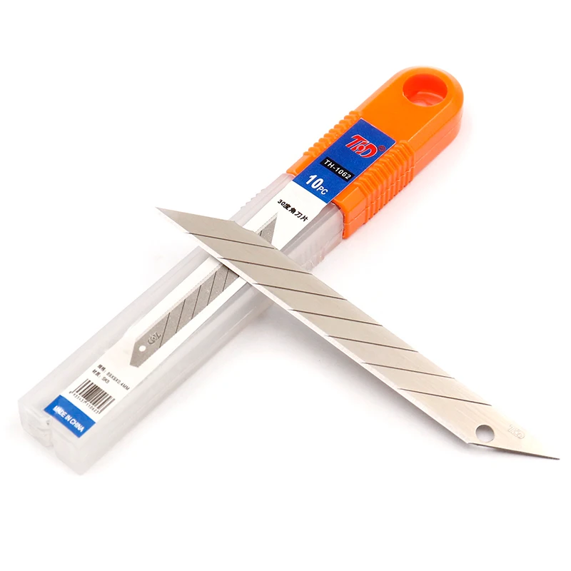 Ultra Sharp Retractable Box Cutter Utility Knife Blade Art Knife Single Blade Office 9mm Width Metal Steel Stainless blade