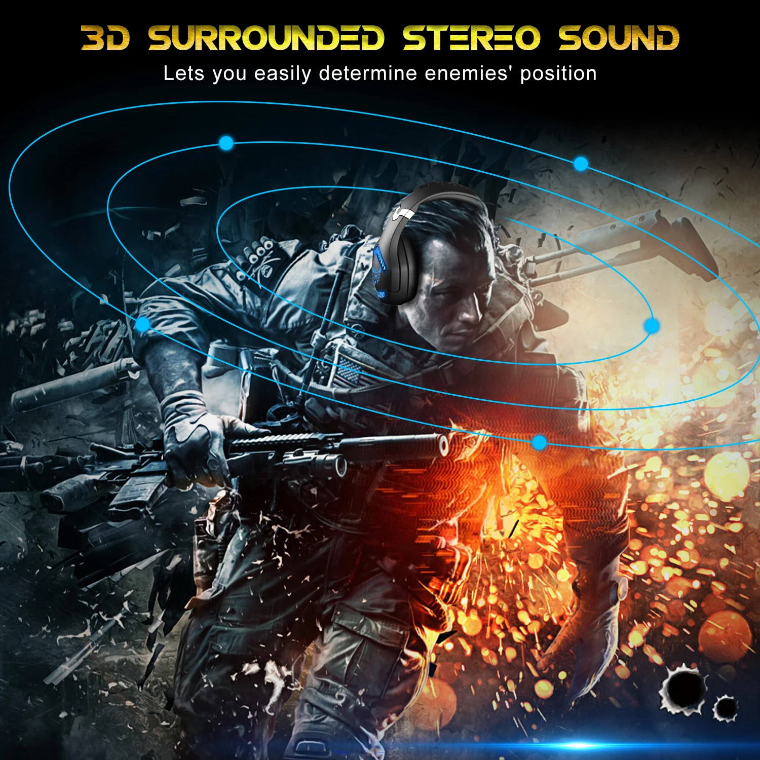 Onikuma K1Pro For PUBG FPS Professional Wholesale 7.1 Sound Gaming Headset Wired Stereo Gaming Headphone In Stock