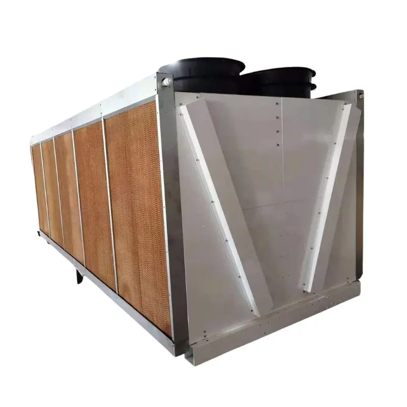 V Shape Type Dry Air Cooler/120kw Adiabatic Cooler with Water Curtain