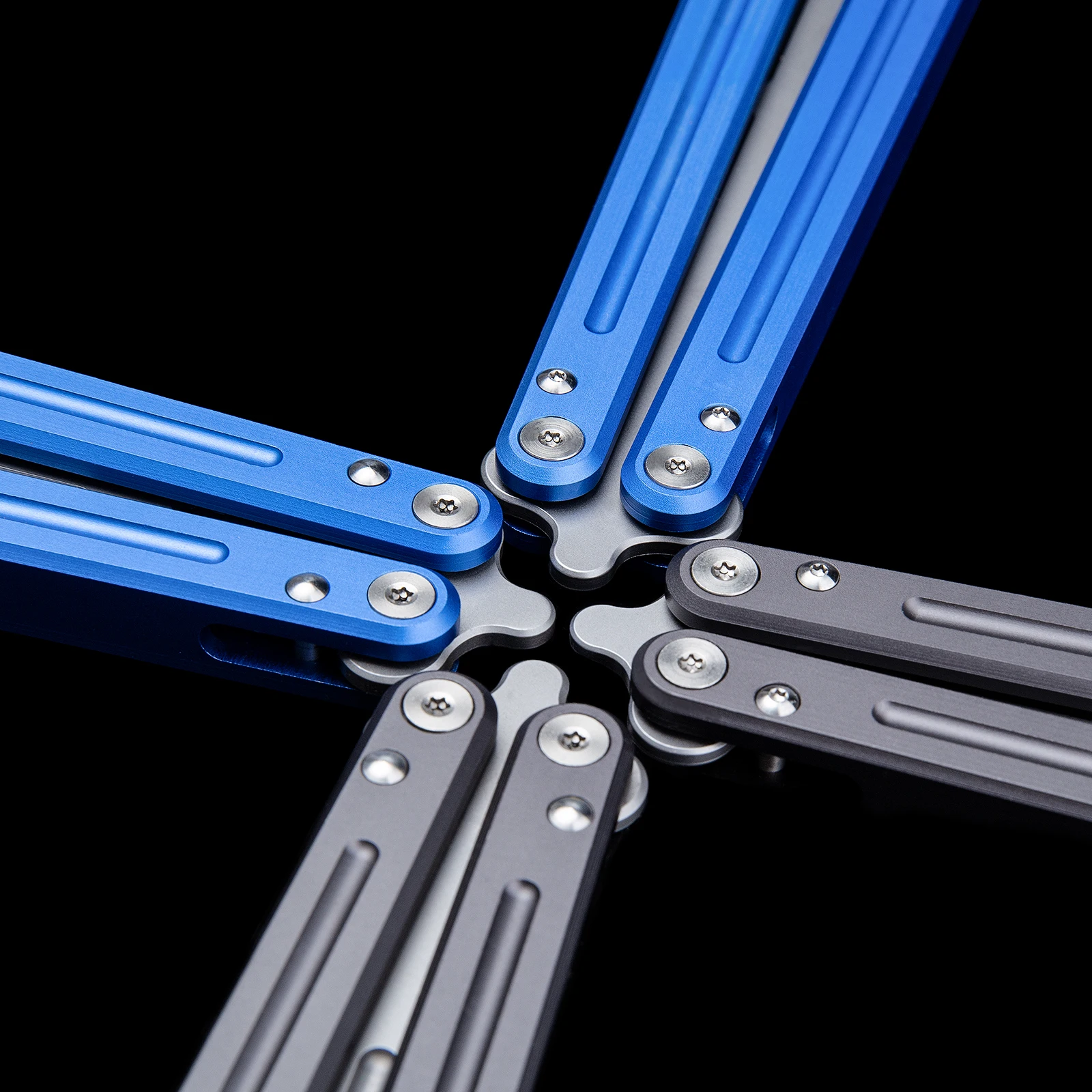 Aluminum alloy folding training knife novice testing tool Multi color outdoor training tool