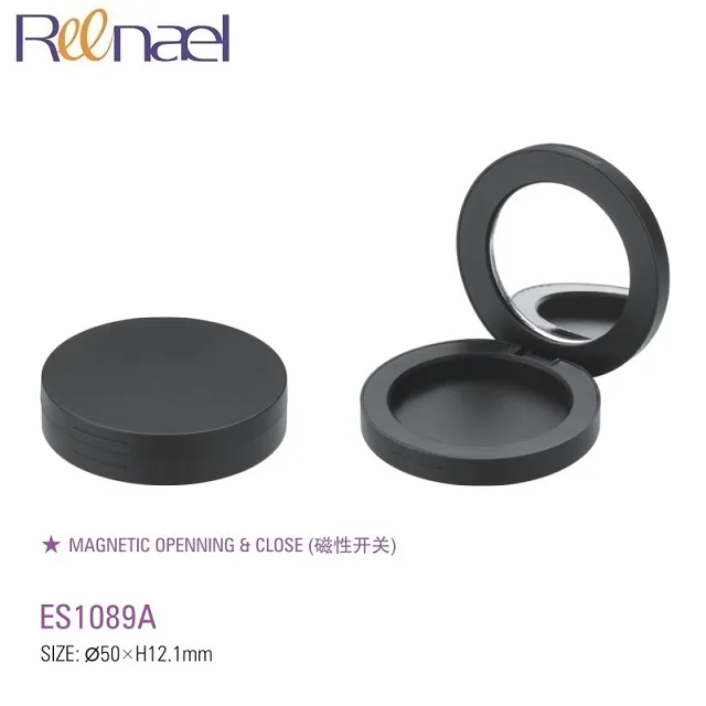 Empty makeup diameter 27mm 36mm magnetic jar pink single eyeshadow containers