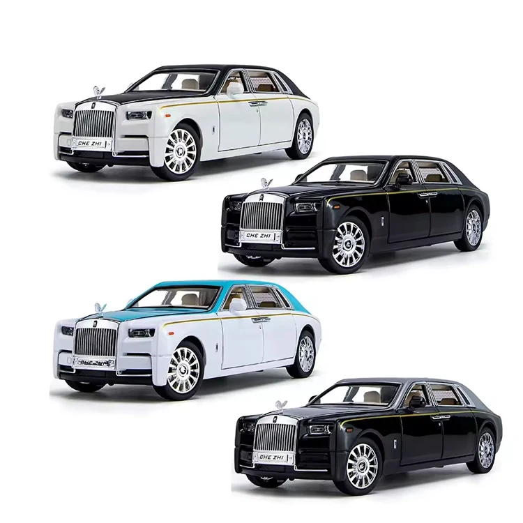 1:24 Rolls - Royce Phantom роскошный автомобиль отодвинутая металлическая коллекция имитация литого под давлением модель автомобиля из сплава