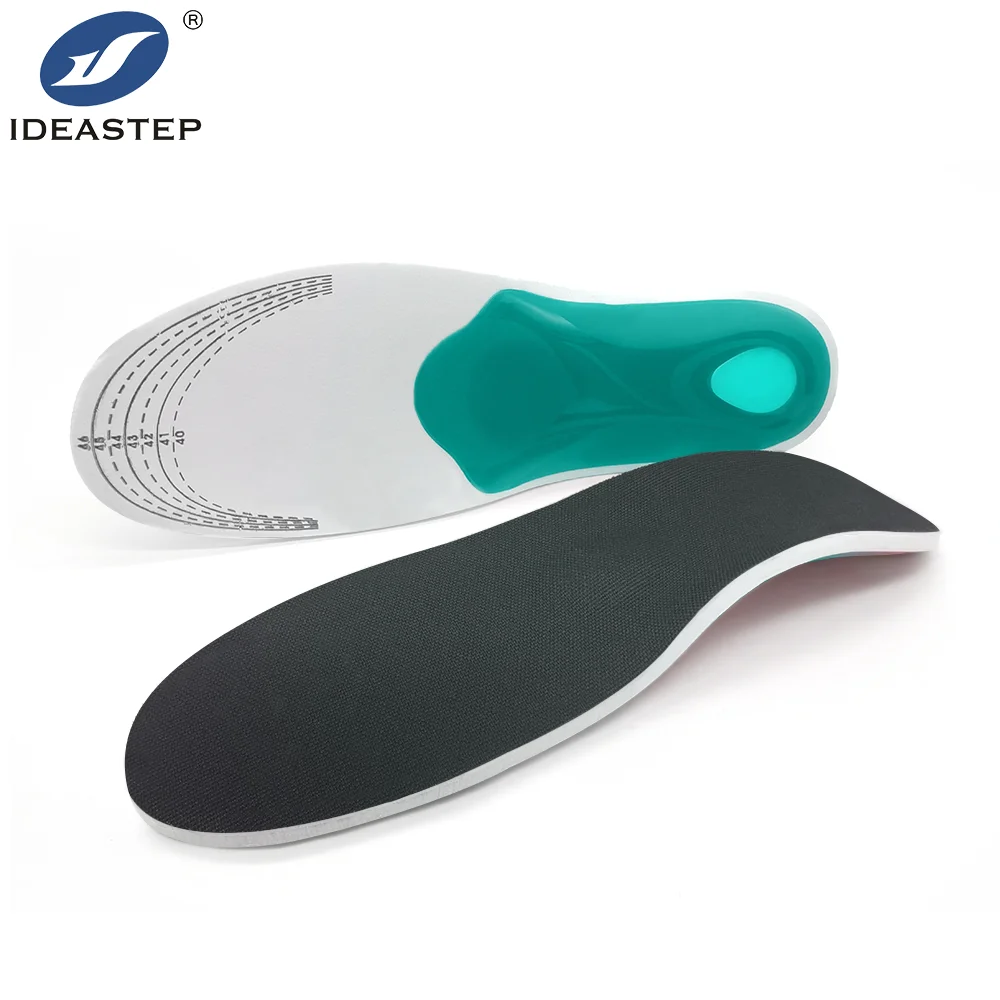 Ideastep Adjustable 3/4 Length Arch Supports Plantar Therapeutic Anti-slip Silica Gel Feet Insoles Heel High