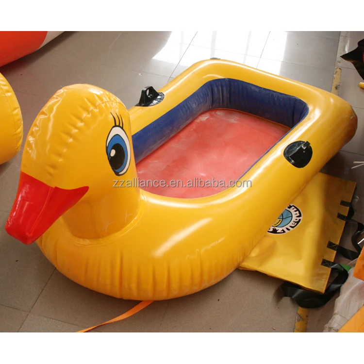 inflatable duck boat PVC cartoon boat for swimming pool inflatable pool water games OEM factory