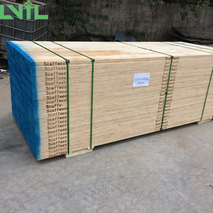 LVIL Beam Pine Lumber lvl Scaffold Plank Vietnam 1220x2440mm plywood scaffolding pine wood plank for construction