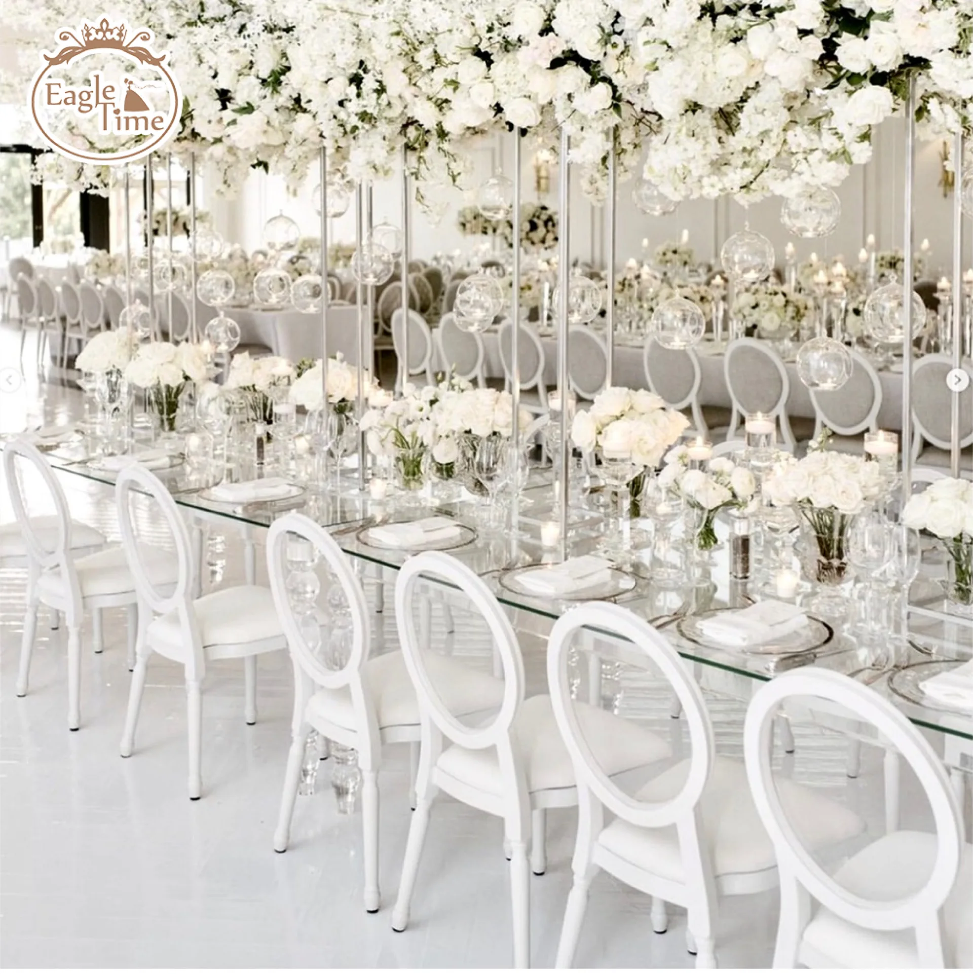 Hot Selling Stacking Transparent Round Back Wedding Resin Chairs White Resin Louis Banquet Hotel Chairs