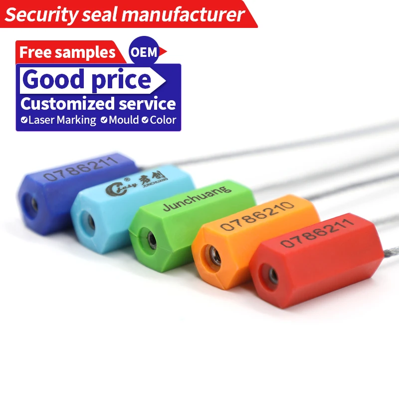 JCCS101 2.5mm shipping high security container seal cable seal lock security cable seal for truck trailer shipping