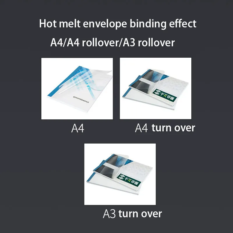 perfect A3 A4 book glue binder Hot Melt Binding Machine for office suppliers
