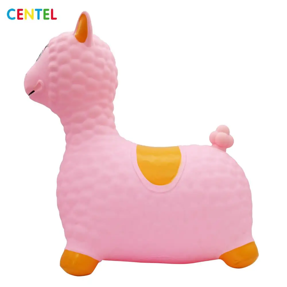 
New Arrival PVC Inflatable Lama Toy Ride Animal Toy Cute Jumping Toy 