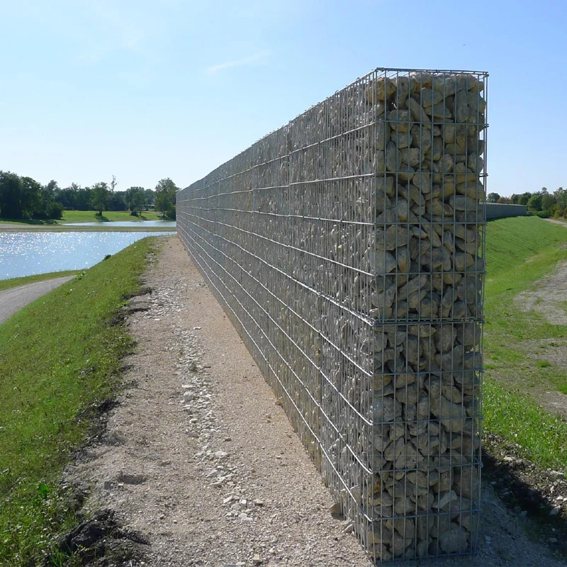 Welded Mesh Type gabion and Iron Wire Gabion box stone fence for reiver