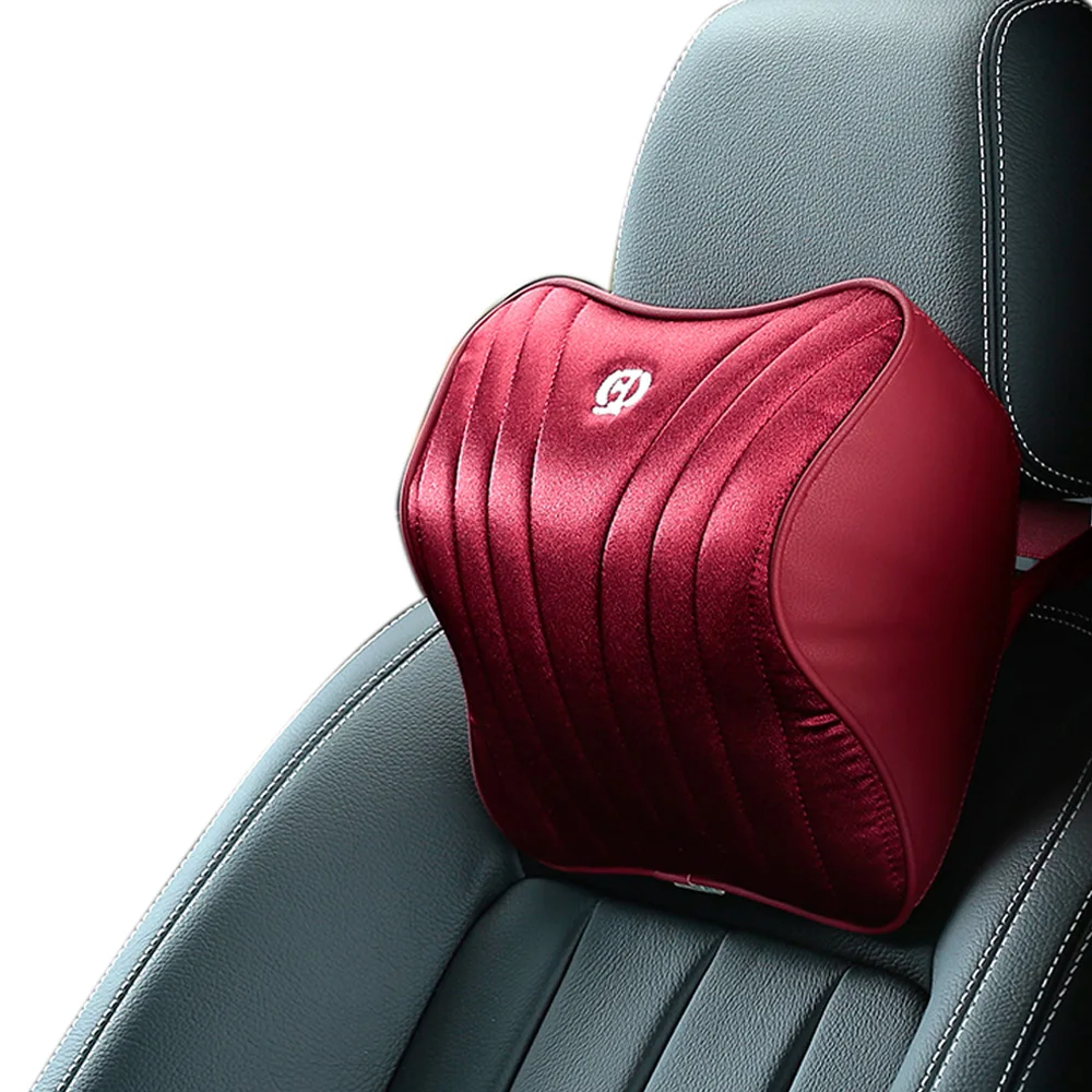 RTS Custom fine quality Luxury memory foam neck support car seat travel neck rest pillow for car