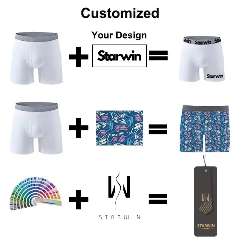 Customized LOGO Wholesale In Stock Mens Underwear Boxers Brief for Men