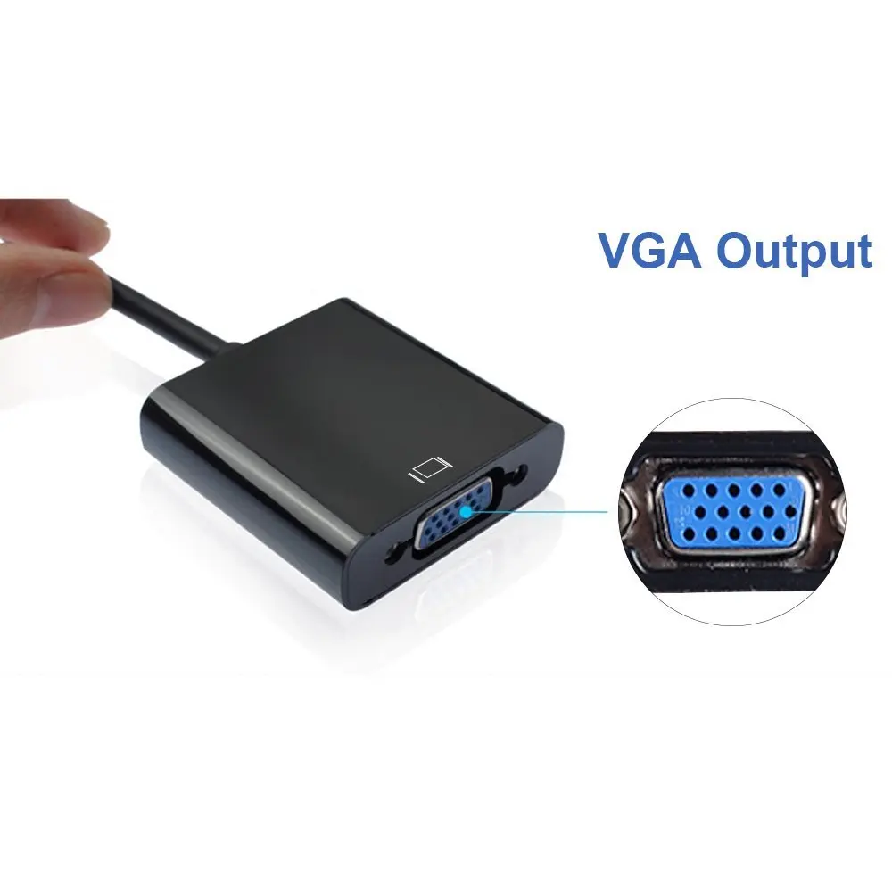 
DisplayPort to VGA Cable Adapter DP to VGA Converter Male to Female 