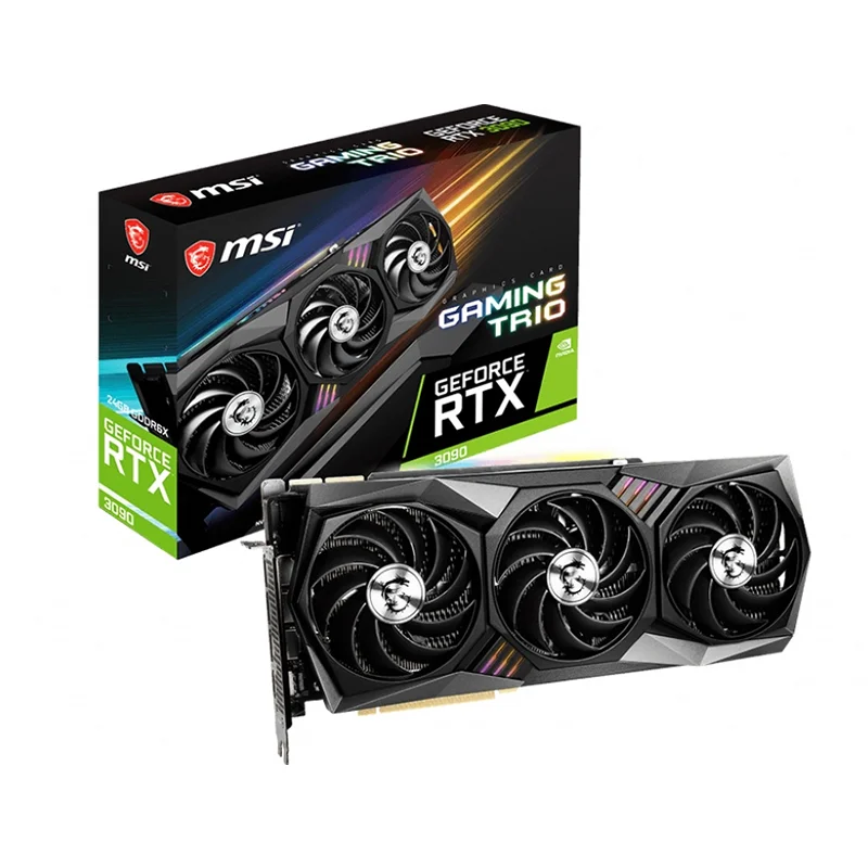 3090 video card cheap msi geaphics  video cards GeForce RTX 3090 GAMING TRIO 24G graphics card RTX3090
