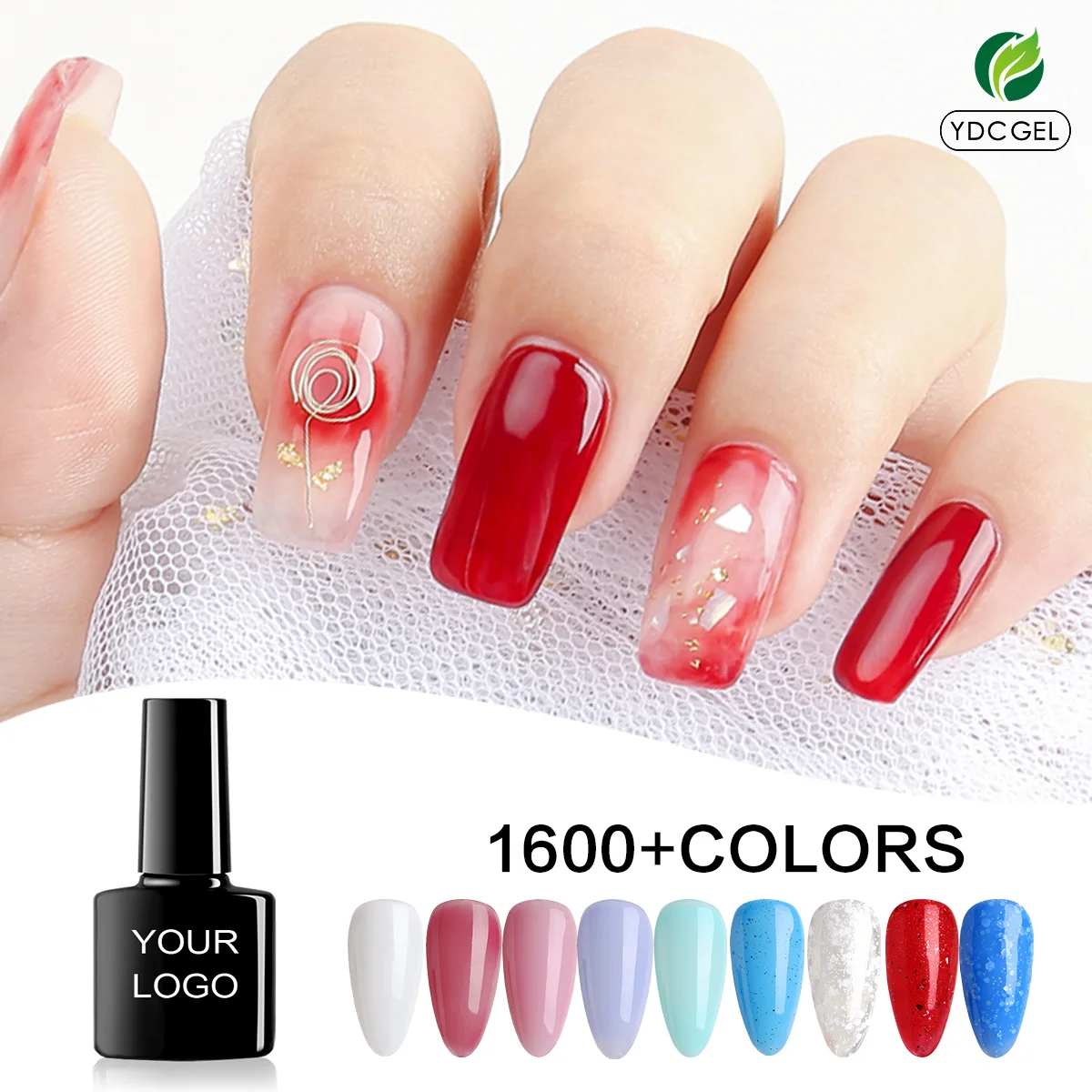 hema Free Rubber Base Gel Polish Soak Off Customs Logo Base Colorful nail rubber base