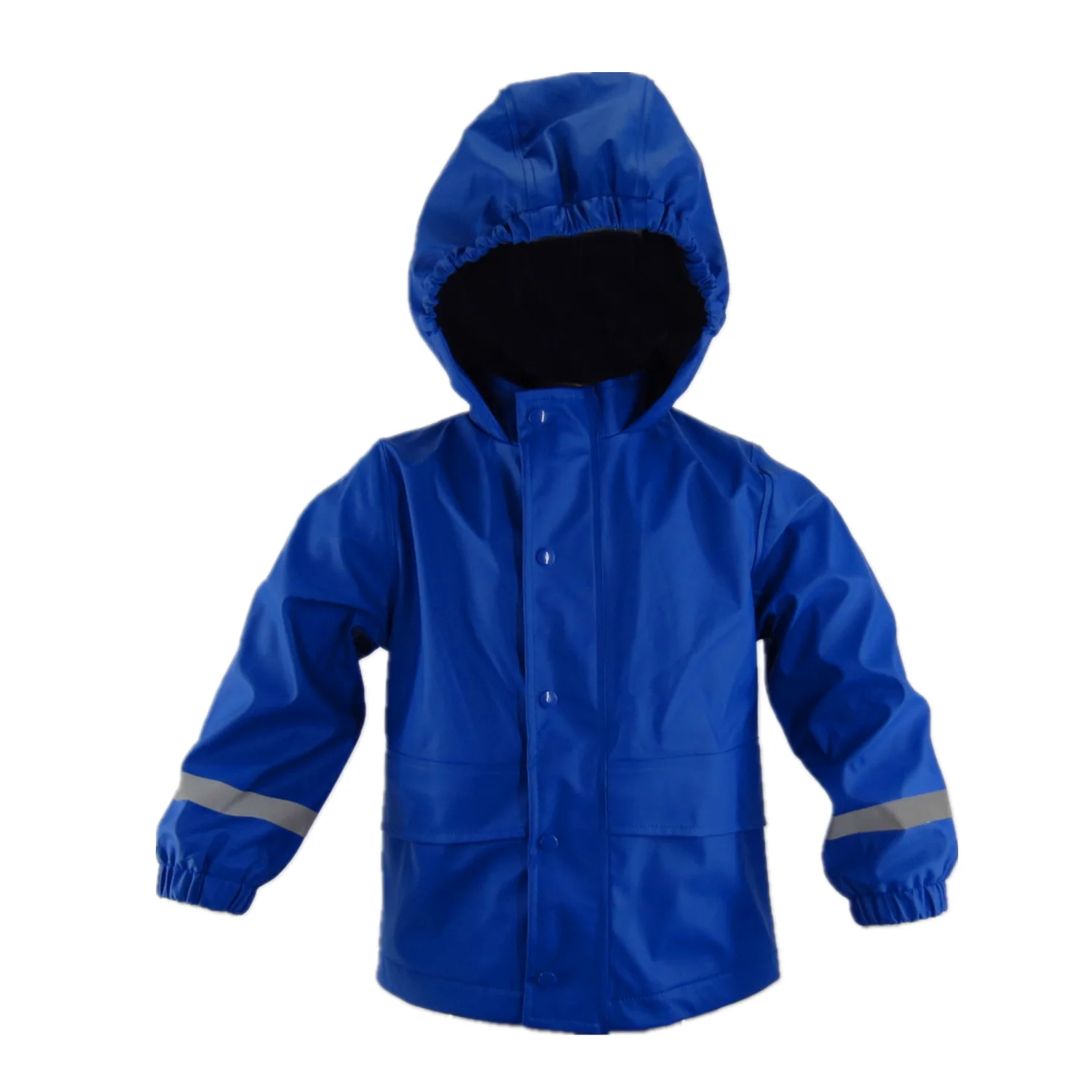Hot selling windproof durable high quality PU raincoat for kids