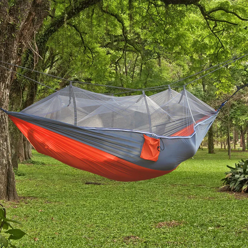 
Camping Hammock Mosquito Netting Hanging Sleeping Bed Swing 