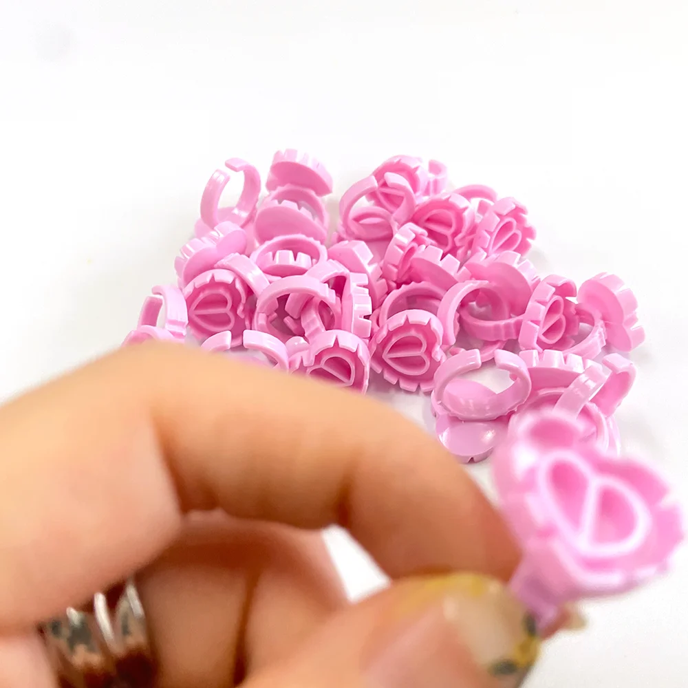 lash accessories Heart Shape Eyelash Accessories Glue Holder Ring for eyelash extension