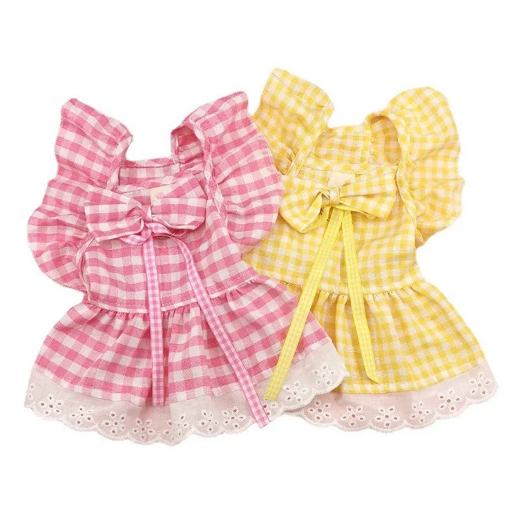 Cheap china wholesale clothing pet JK plaid Princess skirt dropshipping dog clothes