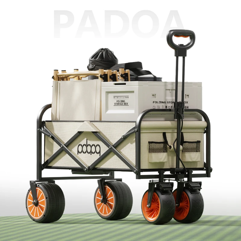 Utility Trailer Outdoor Camping Party On The Beach Electric Wagon Cart Portable Folding Wagon Wholesale