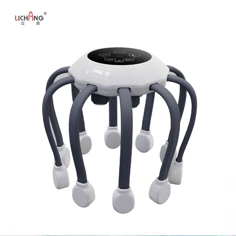 New Arrivals Soft Vibration Relax Electric Silicone Massage Scalp Massager Octopus Head Massager