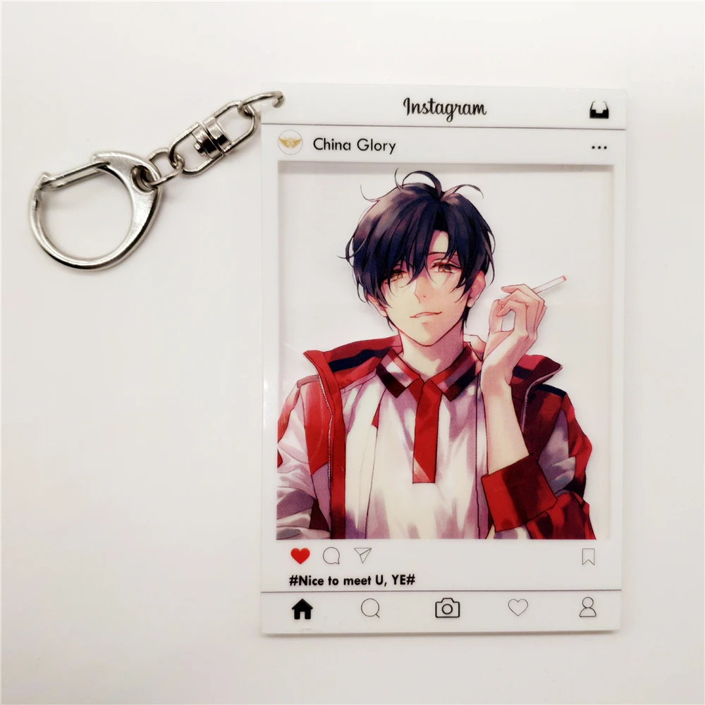 Free Sample Anime Character Cartoon Figure Custom Acrylic Keychain