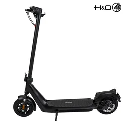 2021H&O New Design H20 Escooter 10 Inch Tire 350W Trotinette Electrique Dual Suspension Disc Brake Foldable Electric Scooter